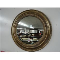 Framed Round Mirror