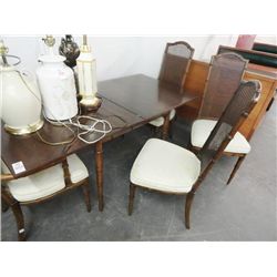 Dining Room Table w/4 Chairs - Fold Top