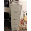 Image 1 : Grey 4 Drawer File Cabinet