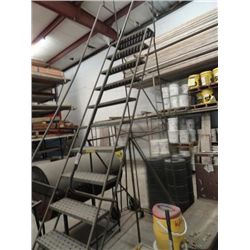 12' Warehouse Rolling Step Ladder