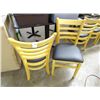 Image 1 : 30 Black Padded Ladderback Chairs - 30 Times the Money