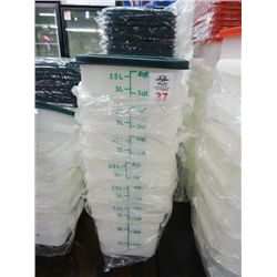 12 - 4 Qt. Cambro Storage w/Lid - 12 Times the Money