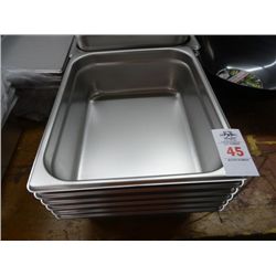 6 Half Size x 4" Insert Pans - 6 Times the Money