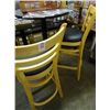 Image 1 : 4 Black Padded Stools - 4 Times the Money