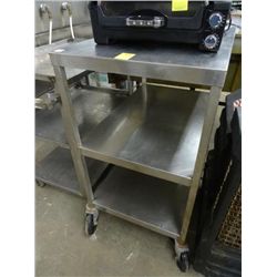 S/S 3-Shelf Cart