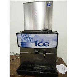 Manitowoc 400 Lb. Cap. Ice Machine w/Dispenser Bin - Working