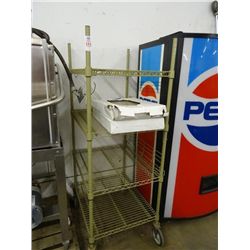 4 Shelf Coated Metro Cart