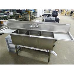 S/S 3-Comp Sink w/Drainboards