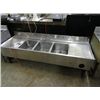 Image 1 : S/S 3-Comp Bar Sink (Short Legs, Hole in Drainboards)