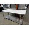 Image 1 : 6' Cut Top Table - Bottom Shelf Needs Weld