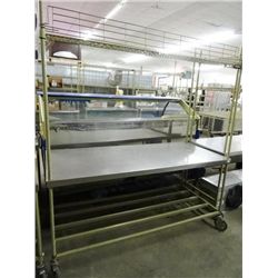 Metro Coated Cart w/S/S Shelf