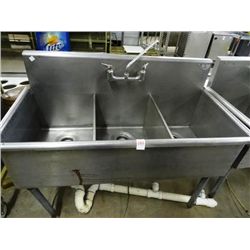 S/S 3-Comp Pot Sink