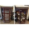 Image 1 : 2 Matching Curio Cabinets