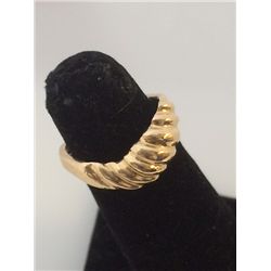 14kt Gold Shrimp Ring