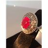 Image 1 : 14kt White Gold Ruby and Diamond Ring