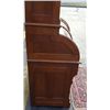 Image 5 : Phenomenal Victorian Walnut w/Burl Cylinder Roll Secretary Desk