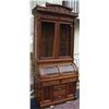 Image 9 : Phenomenal Victorian Walnut w/Burl Cylinder Roll Secretary Desk