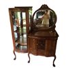 Image 8 : Oak Curio Side Board Combination