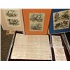 Image 1 : Land Deed and Vintage Etchings