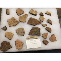 Collection of American Indian Pottery Pieces