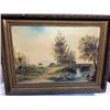 Image 1 : Antique Oil Painting with Gold Gilt Frame