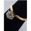 Image 1 : Estate 14kt Gold Solitaire Diamond