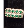 Image 2 : 14kt Gold Emerald Lady's Ring