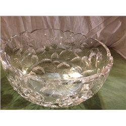 Antique Intaglio Cut Glass Bowl