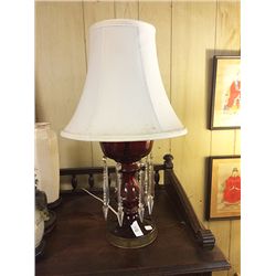 Victorian Mantle Luster Lamp
