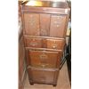 Image 1 : 5 Section Antique Oak Stackable File Unit by Weis