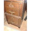 Image 3 : 5 Section Antique Oak Stackable File Unit by Weis