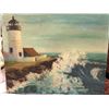Image 1 : Estate Vintage Lighthouse Painting