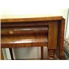 Image 2 : Early Antique Drop Leaf One Drawer Sewing or End Table