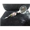 Image 2 : MURANO STYLE 7"L GLASS HANDLE MAGNIFYING GLASS