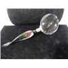 Image 1 : MURANO STYLE 8"L GLASS HANDLE MAGNIFYING GLASS