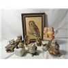 Image 1 : LOT 10 OWL FIGURINES LIGHT PHOTO