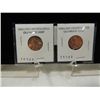 Image 1 : LOT 2 BRILLIANT UNCIRCULATED OLD WHEAT CENT