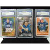Image 1 : LOT 3 JOHNNY UNITAS REPRINT FOOTBALL CARDS
