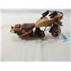 Image 3 : 7.5" ALL WOOD HAND CRAFTED HARLEY LIKE MOTORCYCLE
