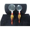 Image 2 : LOT 2 MURANO STYLE GLASS HANDLED MAGNIFYING GLASS