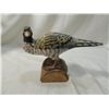 Image 2 : 3 WOODEN BIRD STATUES HANDPAINTED/CARVED