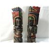 Image 2 : LOT 2 WOODEN TOTEM STATUARY