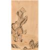 Image 1 : Chinese Monk Painting on Silk Signed Su Shi