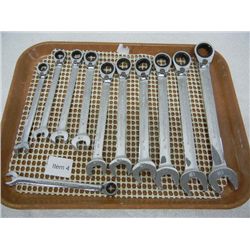 Set of Metric Reversible Gear Wrenches