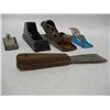 Image 2 : (4) Wood Planes: 2"x7", 1 5/8"x 5.5",  4.5"x1.5", and 1 1/4"x3.5", and 1 Putty Knife