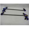 Image 1 : Pair of 2' Irwin Quick Grip Bar Clamps