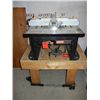 Image 1 : Large Craftsman Tabletop Router w/ Vacuum System Connection and 10 Router Bits