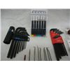 Image 2 : 2 Sets of Allen Wrenches, Electronic Screwdriver Set, and Other Misc. Tools