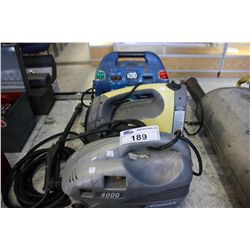 2 ELECTRIC PRESSURE WASHERS AND MOTOMASTER COMPRESSOR