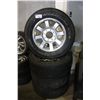 Image 1 : SET OF 4 GOODYEAR TIRES ON ALUMINUM RIMS